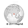Outline Map of the Area around 20° 53' 8" N, 90° 10' 30" E, rectangular outline