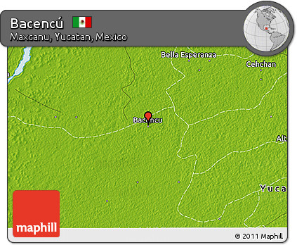 Physical 3D Map of Bacencú