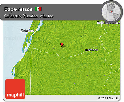 Physical 3D Map of Esperanza