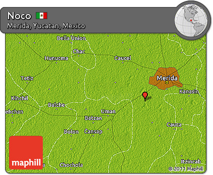 Physical 3D Map of Noco