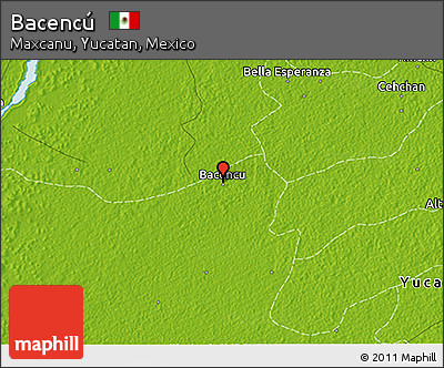 Physical 3D Map of Bacencú