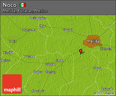 Physical 3D Map of Noco