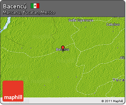 Physical 3D Map of Bacencú