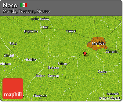 Physical 3D Map of Noco