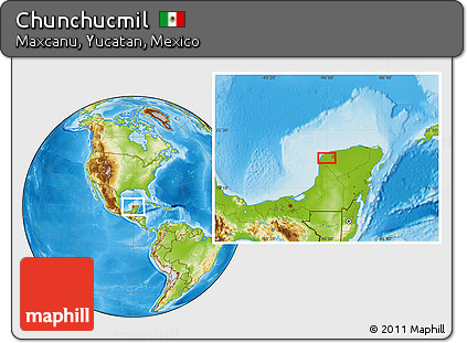 Physical Location Map of Chunchucmil