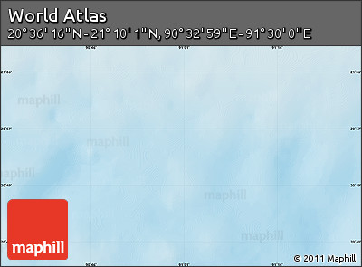 Physical Map of the Area around 20° 53' 8" N, 91° 1' 30" E