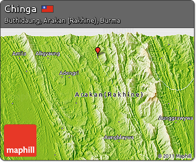 Physical 3D Map of Chinga