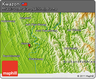 Physical 3D Map of Kwazon
