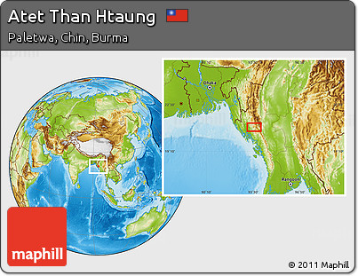 Physical Location Map of Atet Than Htaung