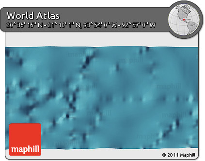 Satellite 3D Map of the Area around 20° 53' 8" N, 93° 25' 30" W