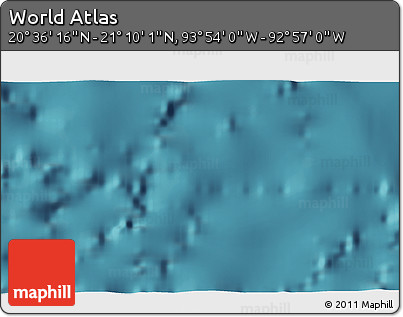 Satellite 3D Map of the Area around 20° 53' 8" N, 93° 25' 30" W