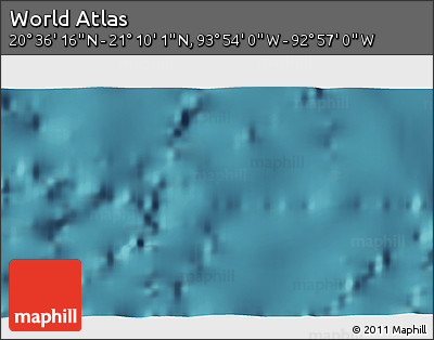 Satellite 3D Map of the Area around 20° 53' 8" N, 93° 25' 30" W