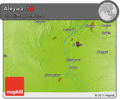 Physical 3D Map of Aleywa