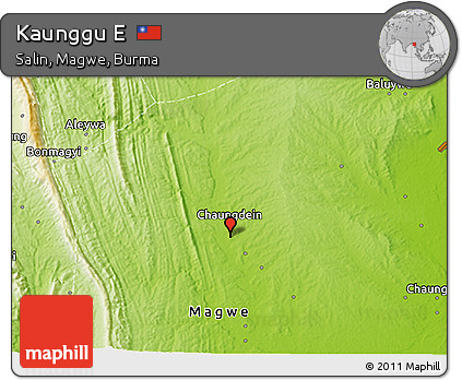 Physical 3D Map of Kaunggu E