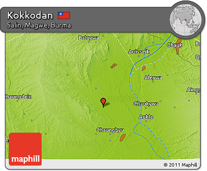 Physical 3D Map of Kokkodan