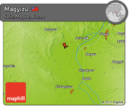 Physical 3D Map of Magyizu