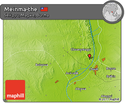 Physical 3D Map of Meinma-the