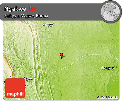 Physical 3D Map of Ngakwe