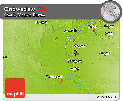 Physical 3D Map of Onbwedaw