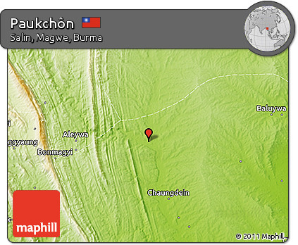 Physical 3D Map of Paukchôn