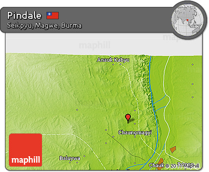 Physical 3D Map of Pindale