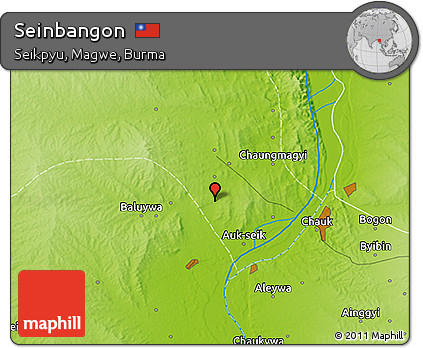 Physical 3D Map of Seinbangon