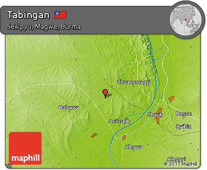 Physical 3D Map of Tabingan