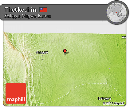 Physical 3D Map of Thetkechin