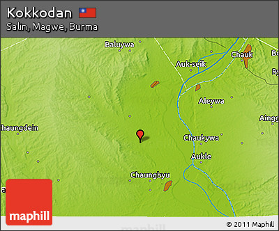 Physical 3D Map of Kokkodan