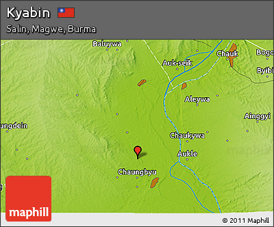 Physical 3D Map of Kyabin