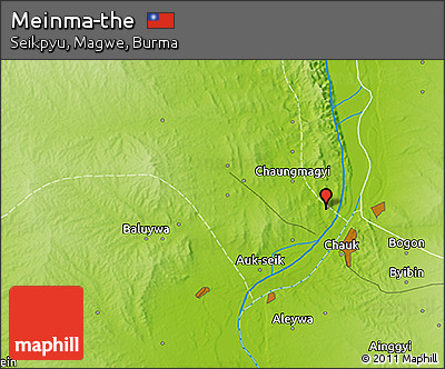 Physical 3D Map of Meinma-the