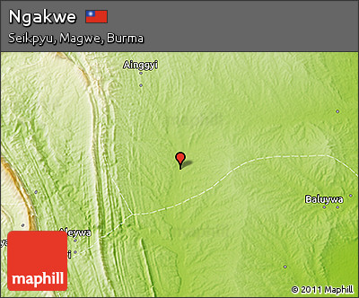 Physical 3D Map of Ngakwe