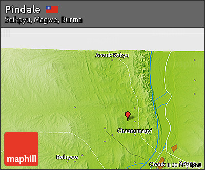 Physical 3D Map of Pindale