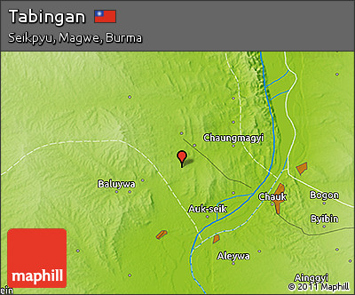 Physical 3D Map of Tabingan