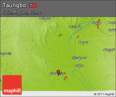 Physical 3D Map of Taungbo