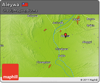 Physical 3D Map of Aleywa