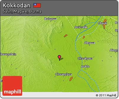 Physical 3D Map of Kokkodan