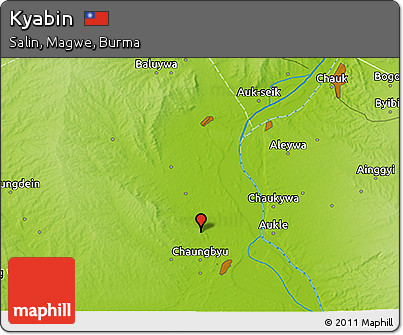 Physical 3D Map of Kyabin