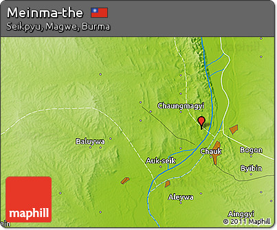 Physical 3D Map of Meinma-the