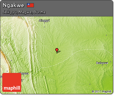 Physical 3D Map of Ngakwe