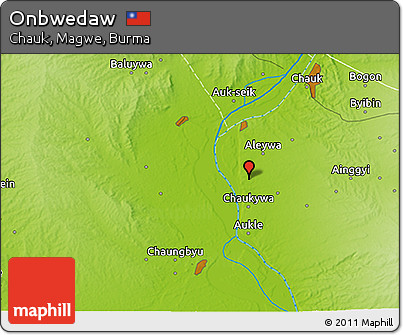 Physical 3D Map of Onbwedaw