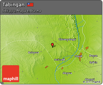 Physical 3D Map of Tabingan
