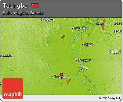 Physical 3D Map of Taungbo