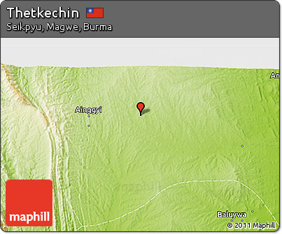 Physical 3D Map of Thetkechin