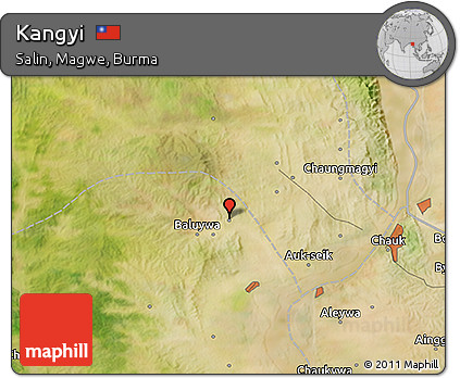 Satellite 3D Map of Kangyi