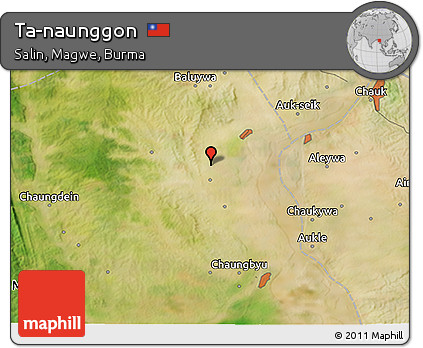 Satellite 3D Map of Ta-naunggon