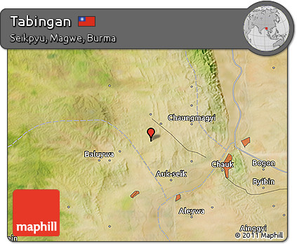 Satellite 3D Map of Tabingan