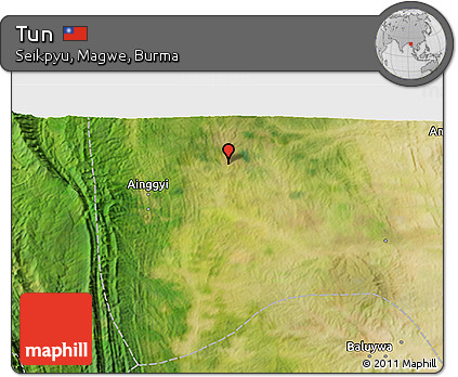 Satellite 3D Map of Tun