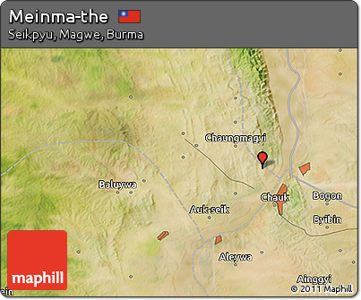 Satellite 3D Map of Meinma-the