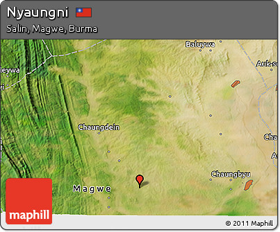 Satellite 3D Map of Nyaungni